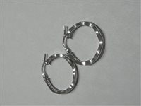 Orecchini Domar Donna Cerchi argento 925 lisci in Argento ORAR-507-280